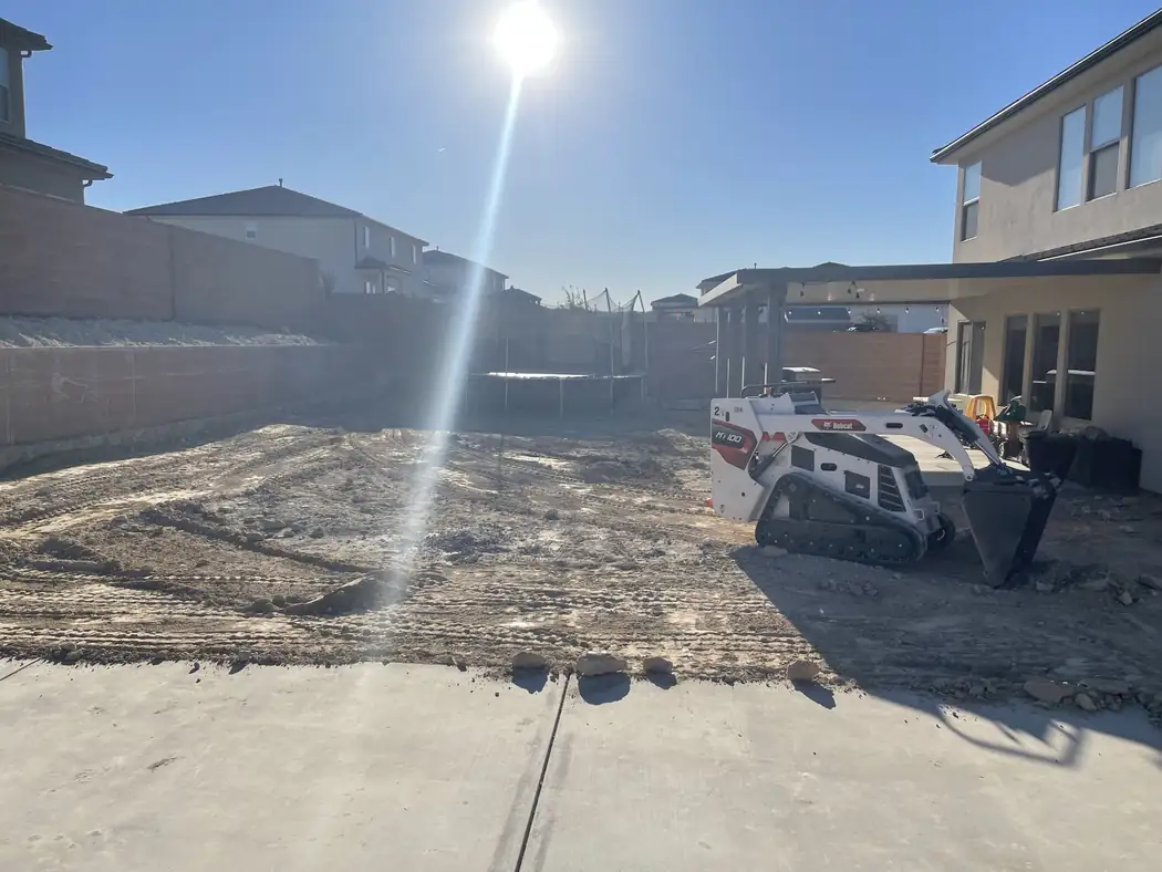 Before — site preparation