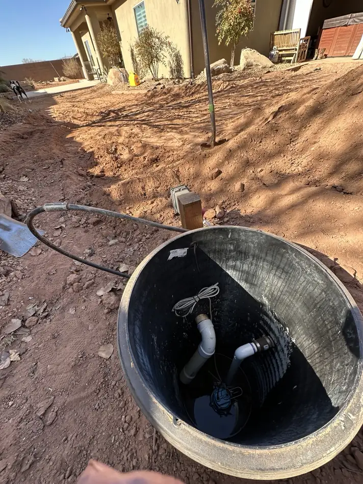 Catch basin and sump pump
