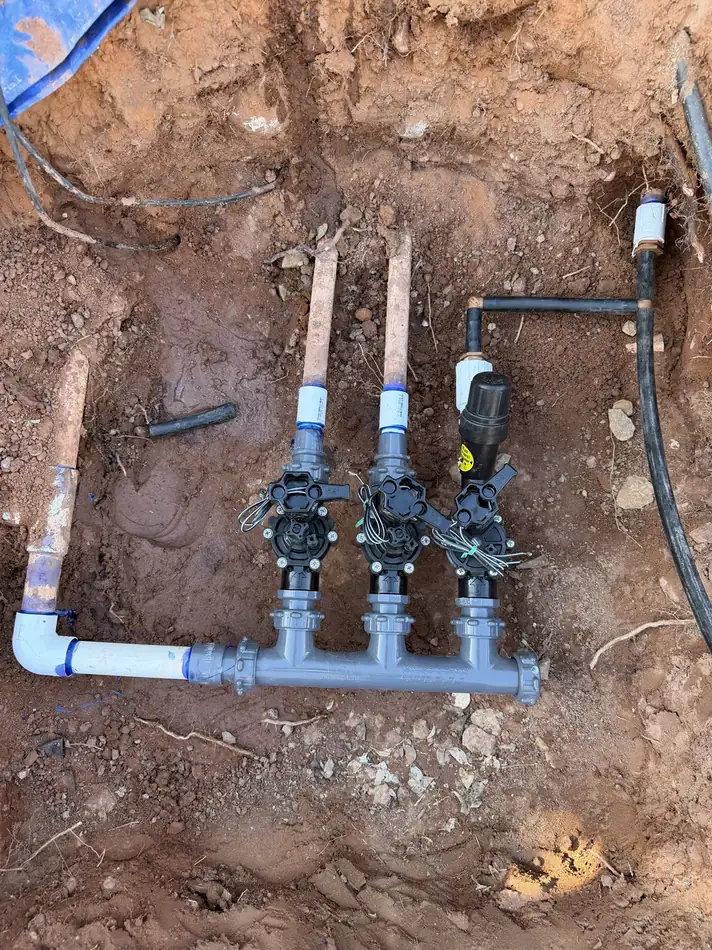Three-valve connection rebuild